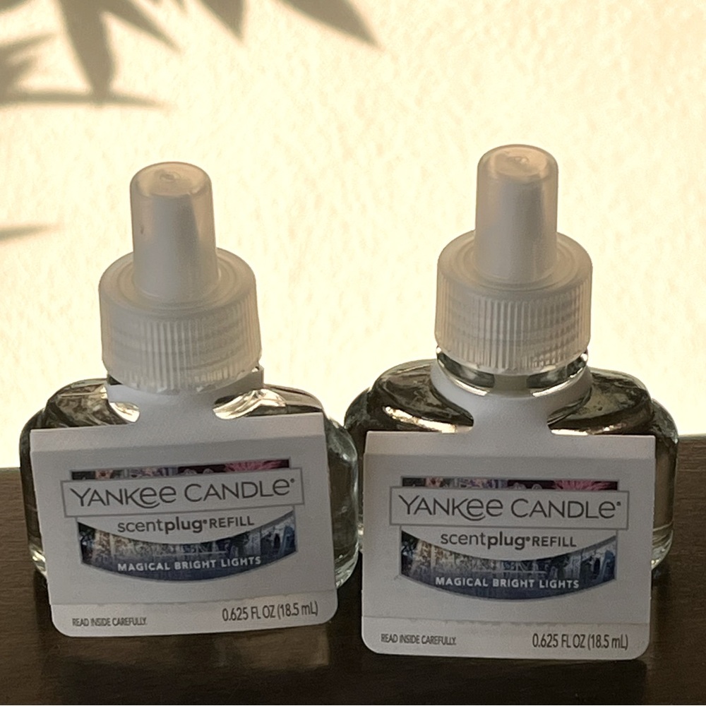 Two Yankee Candle ScentPlug Refills Magical Bright Lights